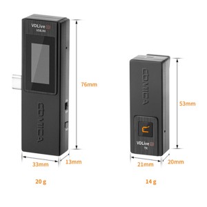 میکروفون یقه ای بی سیم کامیکا مدل VDLive10 USB